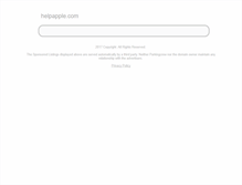 Tablet Screenshot of helpapple.com